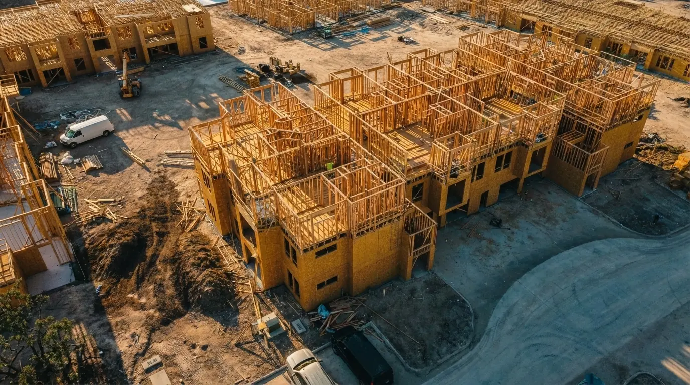 Multi-family wood framing project